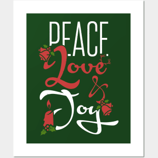 Peace, Love, Joy Posters and Art